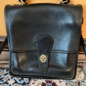 Coach Black Station Bag